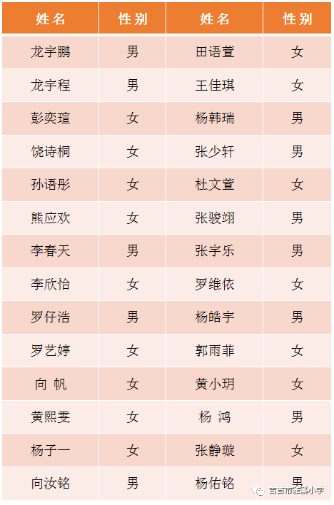 吉首市雅溪小學(xué)2021年一年級新生第一次錄取名單公示(圖6)