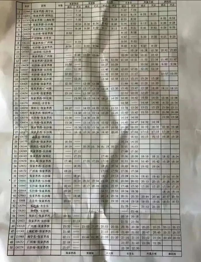 張吉懷高鐵試開始運(yùn)行 50趟車次提前曝光(圖4)